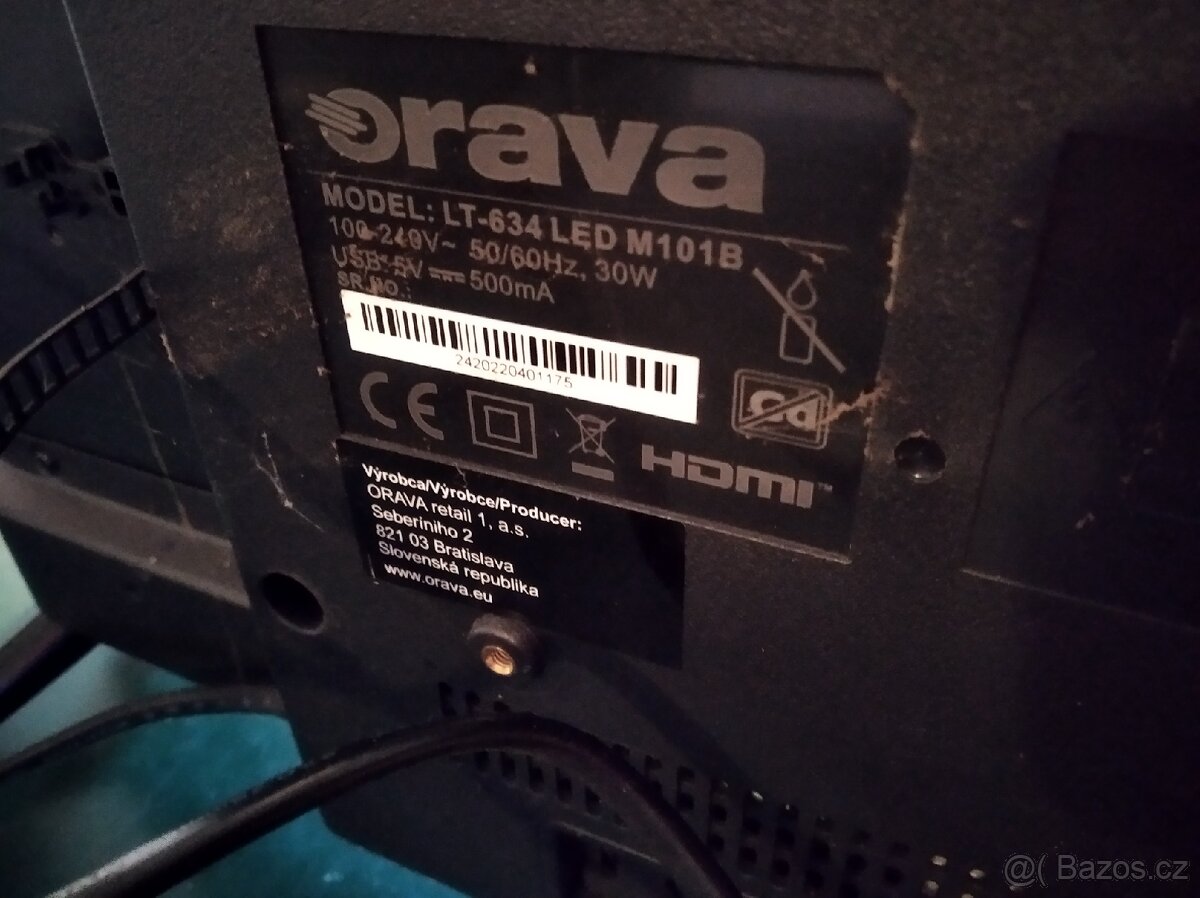 Prodám 24" Televizi Orava LED