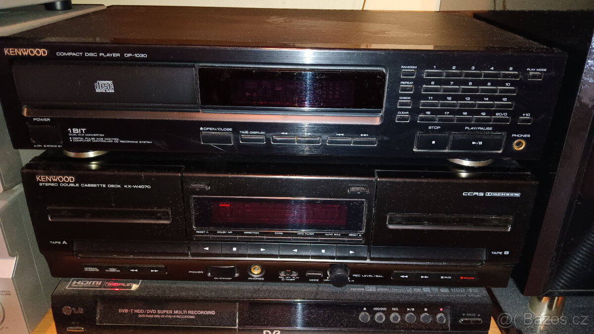Prodám CD, tape deck zn.KENWOOD