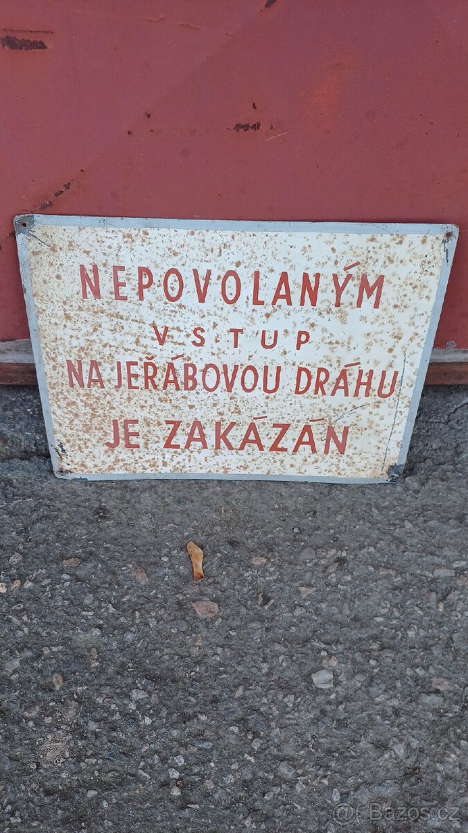Plechová cedule