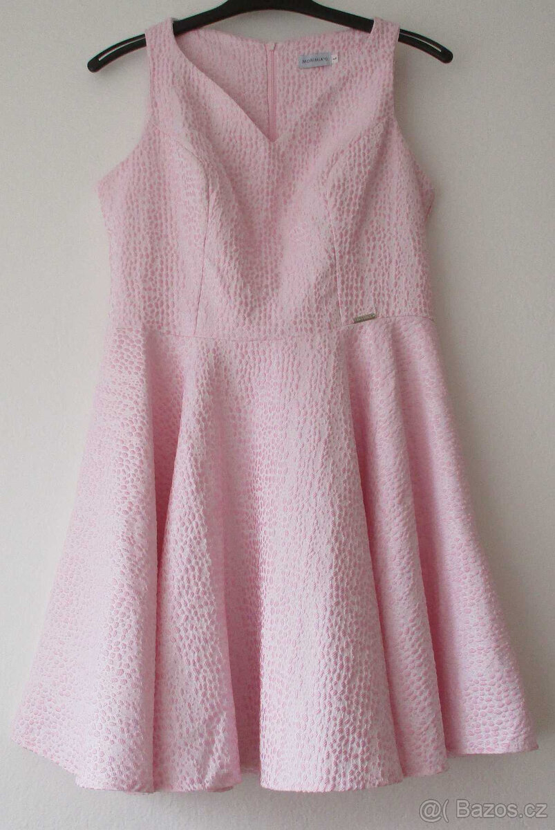 Dámské společenské šaty růžové L 40