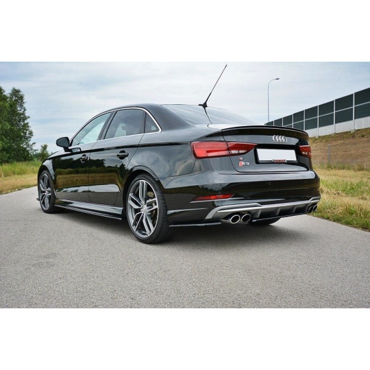 Maxton Audi A3 8v difuzory pod zadní nárazník