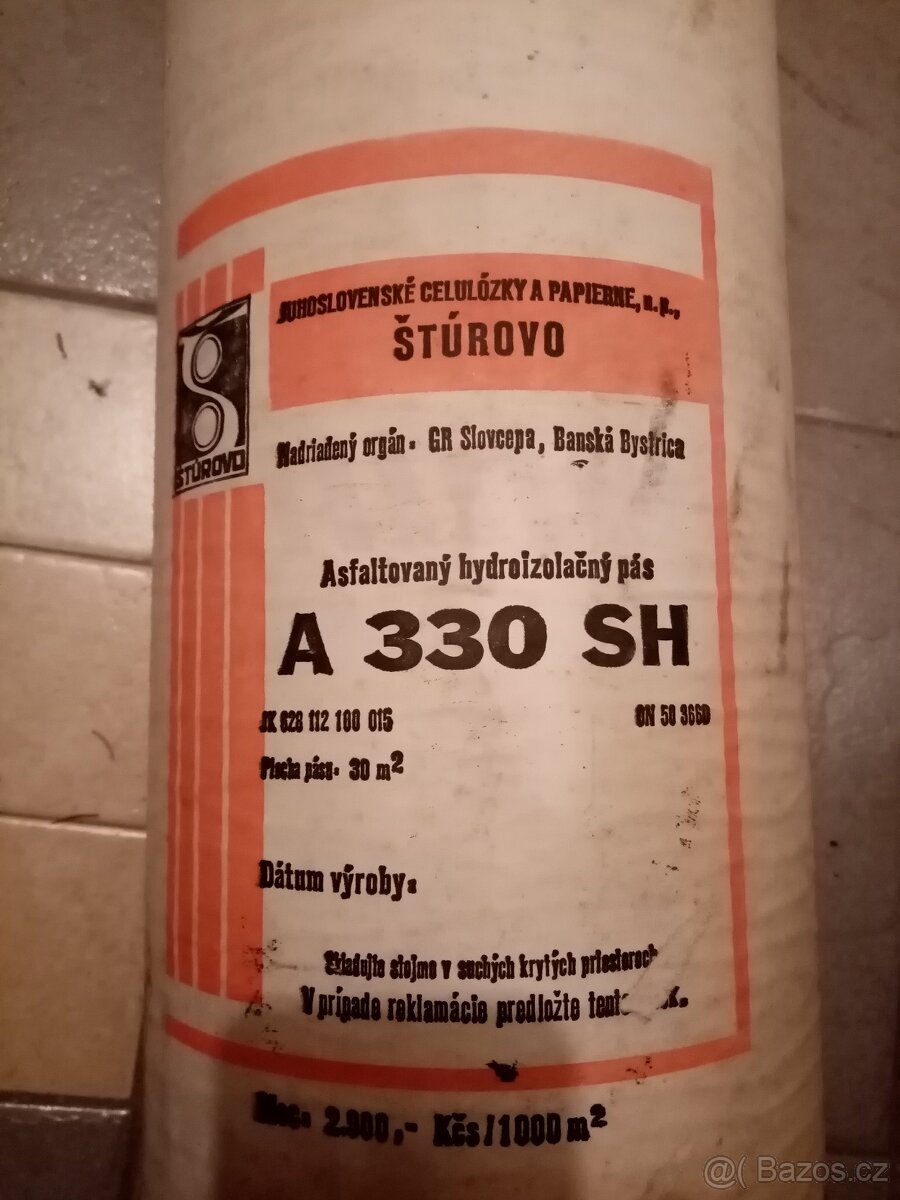 Asfaltový hydroizolační pás A 330 SH