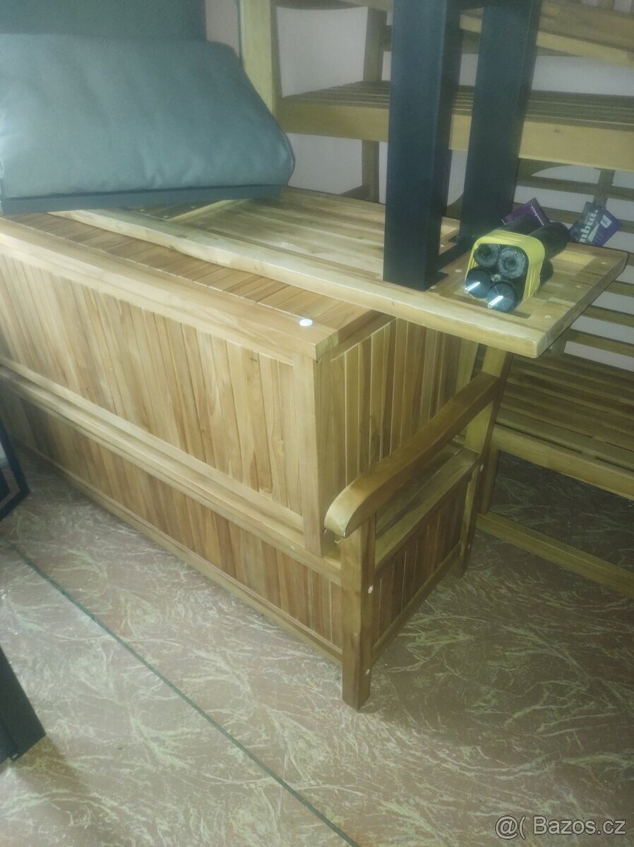 Box na polstry/lavička -TEAK- nový