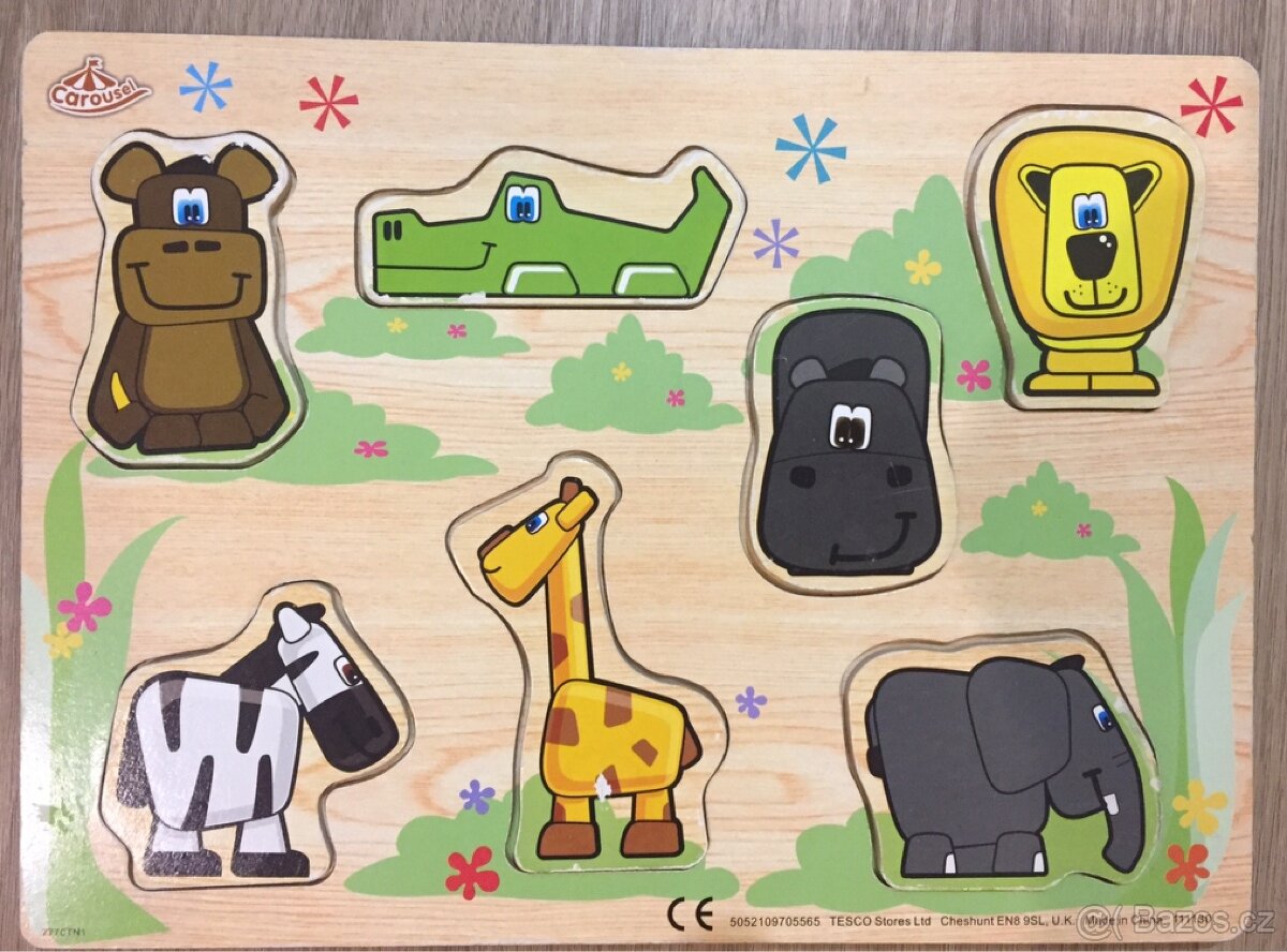 Dřevěné puzzle Carousel
