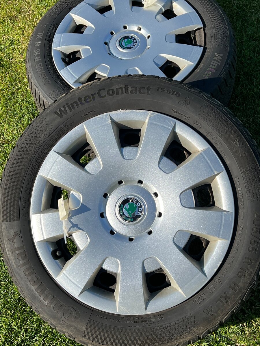 Kola Škoda Superb 2 + pneumatiky Continental