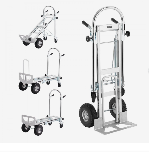 Hliníkový ruční vozík VEVOR, 4 v 1