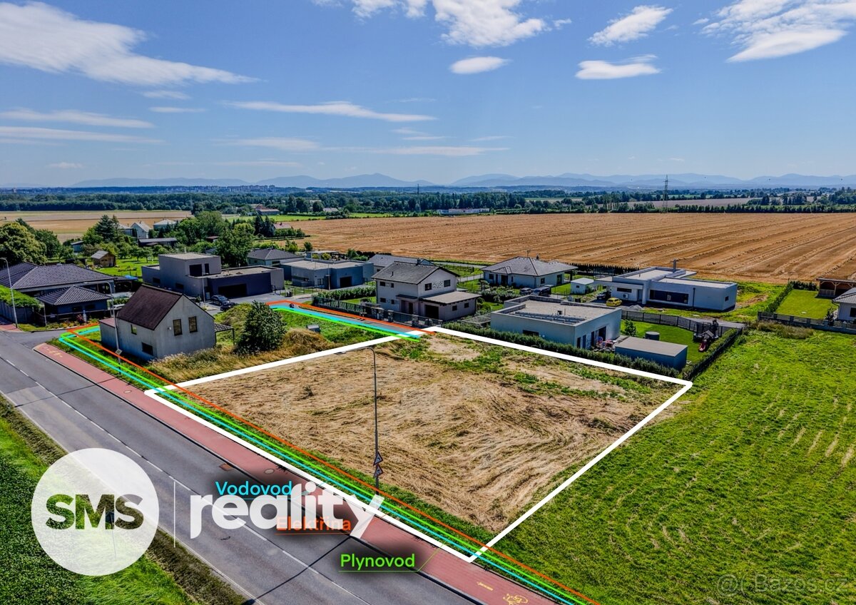 Prodej stavebního pozemku 1 305 m² v Polance nad Odrou – uli
