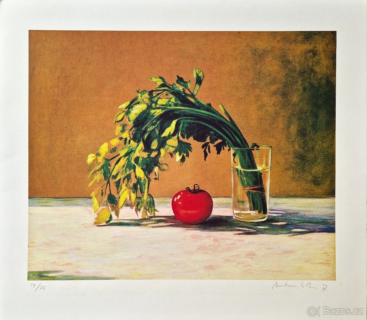 ANDREAS SCHOLZ - Sellerie und tomate (Litografia)fotorealis