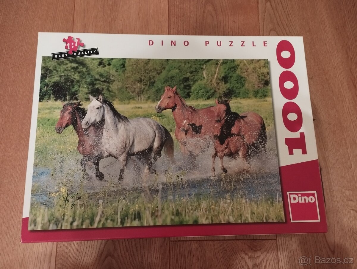 Puzzle - koně - 1000 dílků