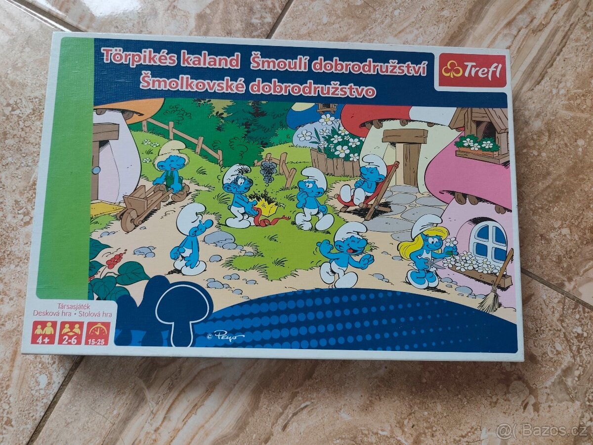 Desková stolní hra šmoulí dobrodružství
