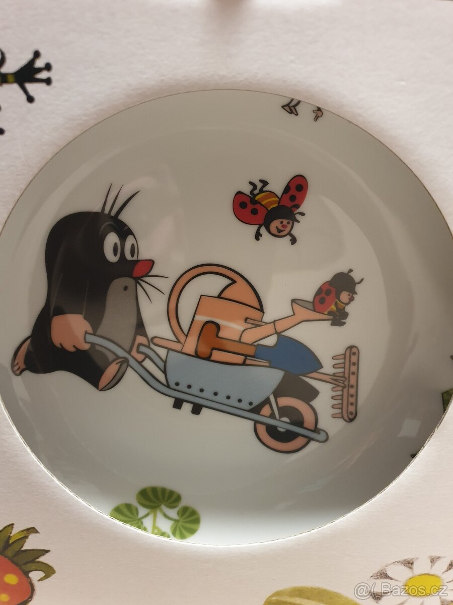 Dětská jídelní souprava - Krteček a jahůdky