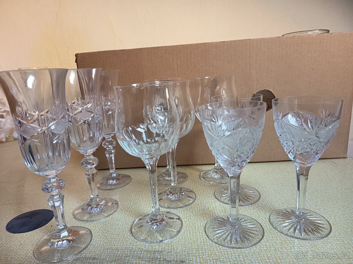 Krásné Bohemia skleničky