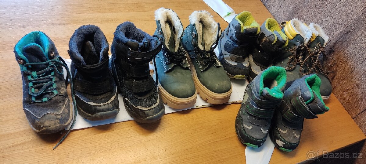 Dětské boty zimní různé