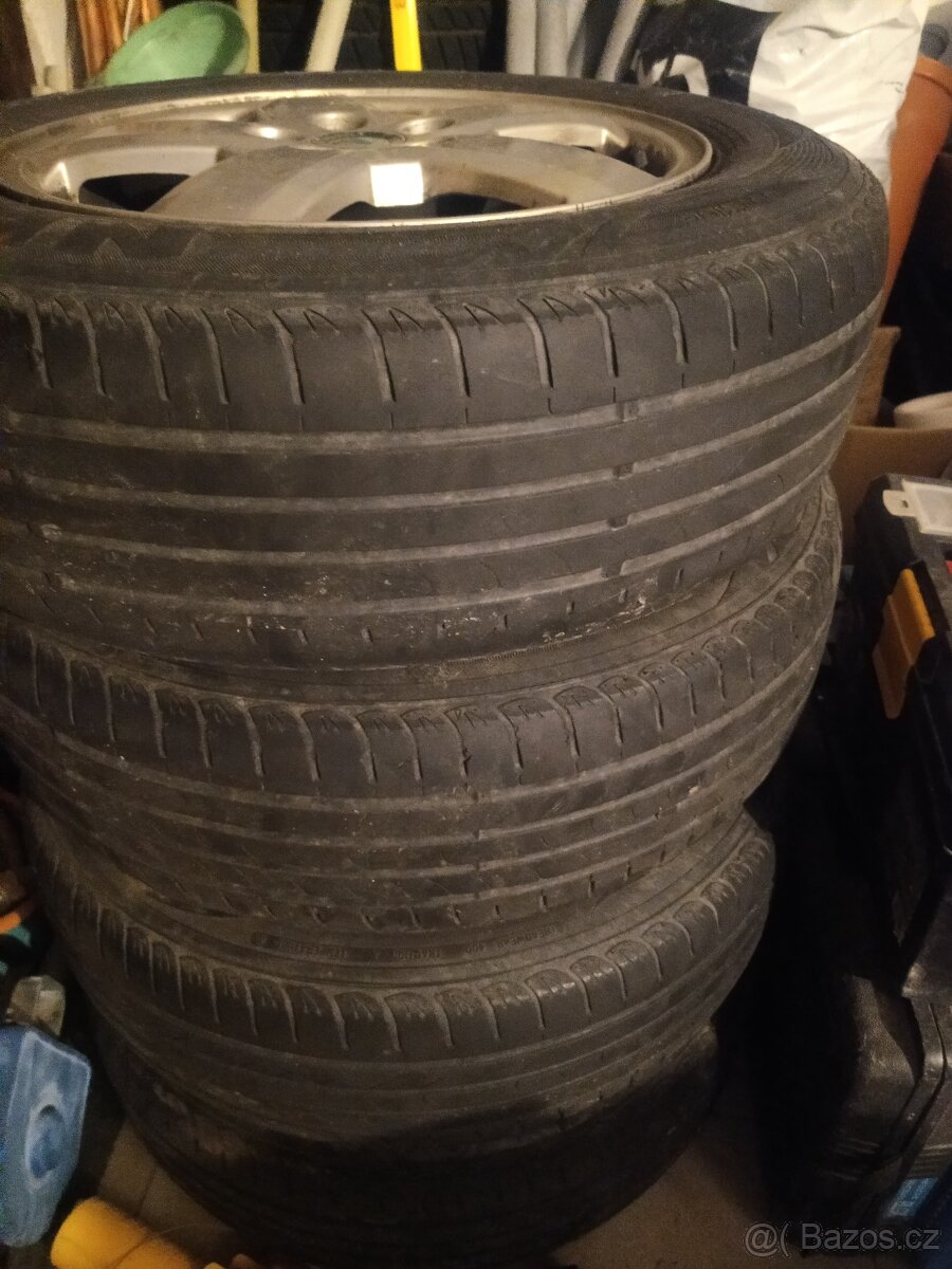 Disky originál Škoda, pneu 195/65R15