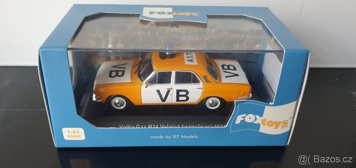 PRODÁM - model Volha GAZ M24 Veřejná Bezpečnost 1:43 Foxtoys