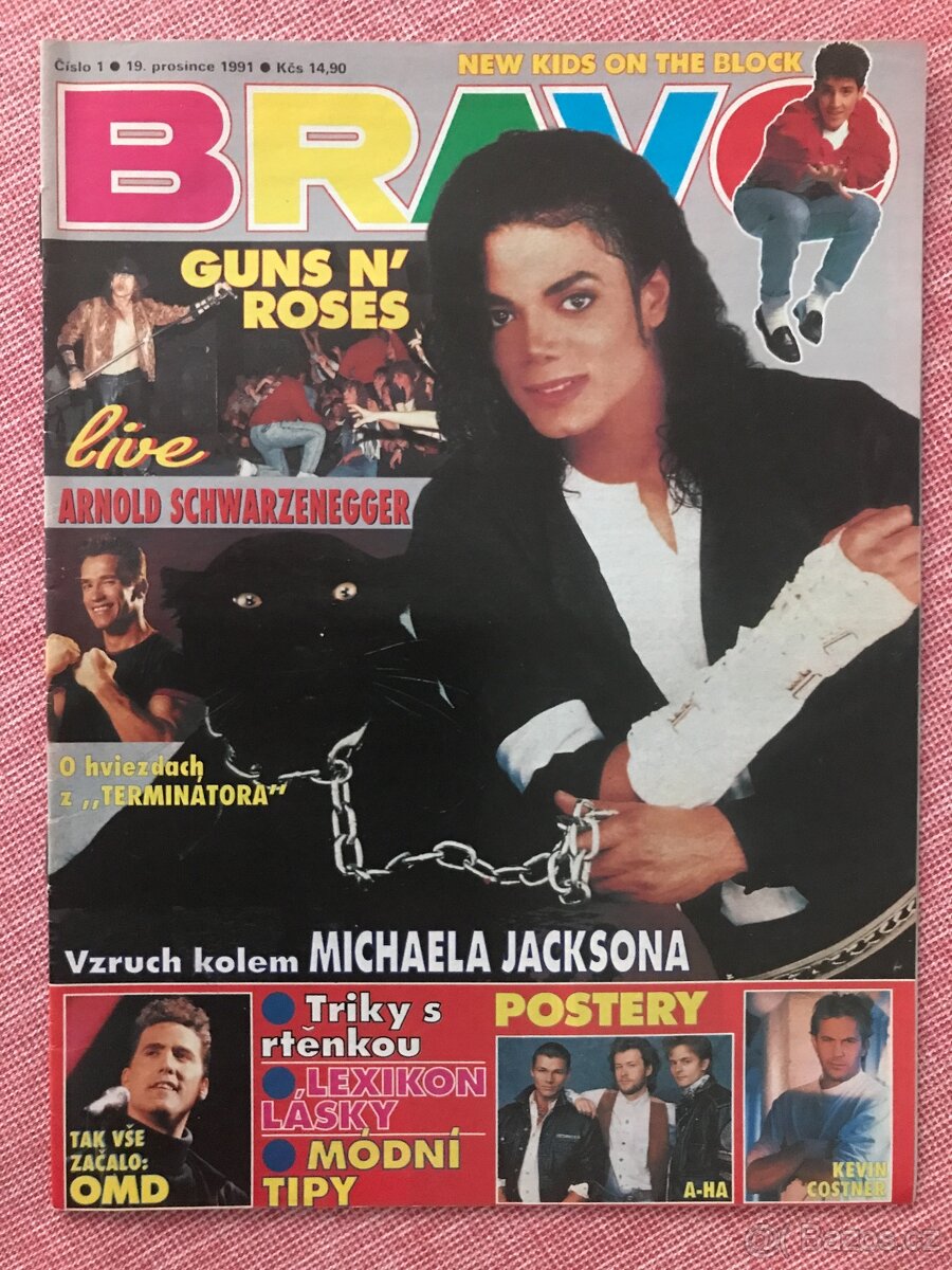 Bravo 1/1992 - komplet. Čtvrté vydané číslo.