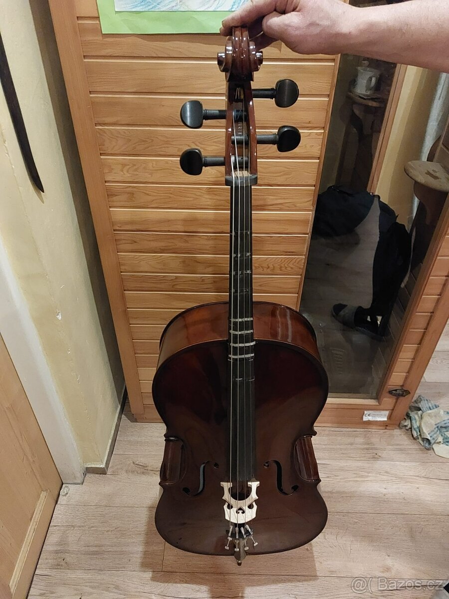 Violončelo Leonardo 4/4, 2 smyčce, obal Ritter, Dadario