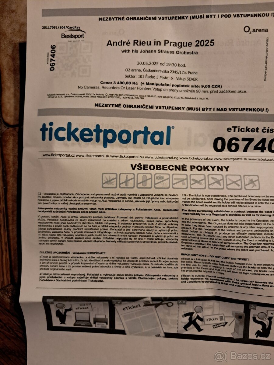 Vstupenky