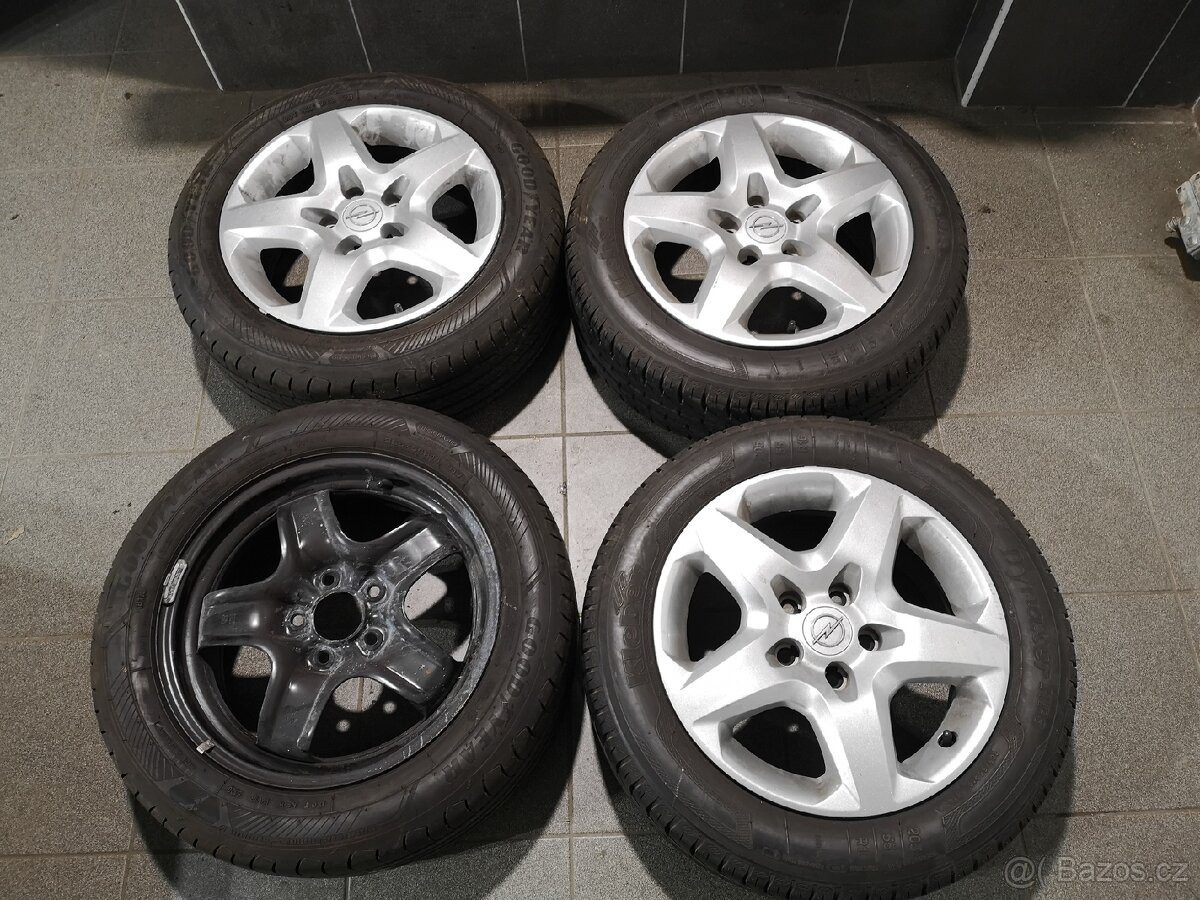 Opel Astra, Zafira, Vectra disky 16 + letní 205/55/16.