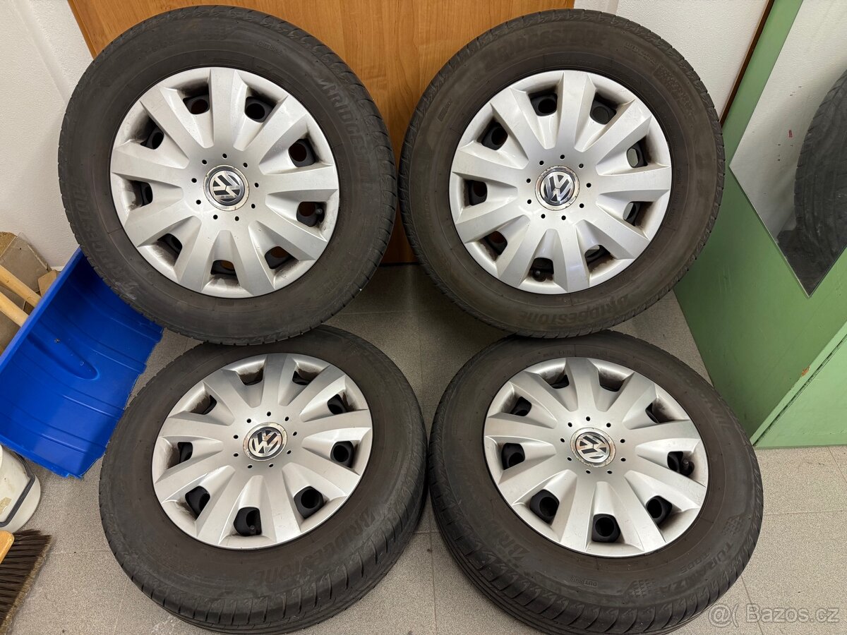 Sada plechových kol 5x112 195/65 r15 letní