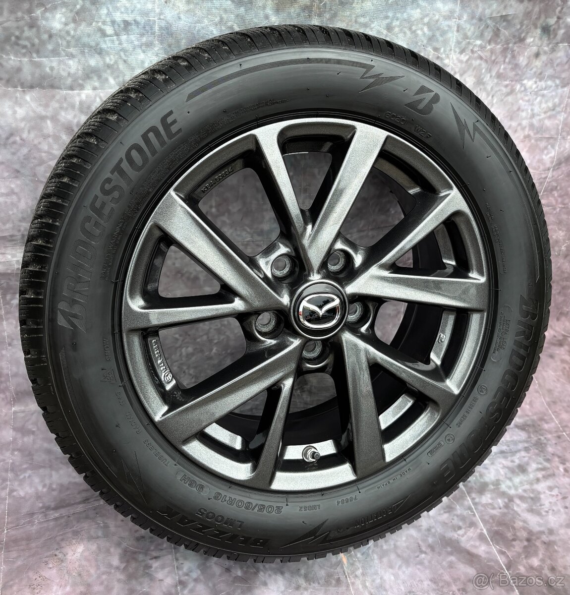 Zánovní Originální Alu kola Mazda 3 205/60/16