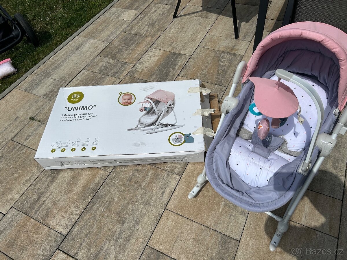 Kinderkraft Unimo 5v1 houpatko, lehátko, kolebka