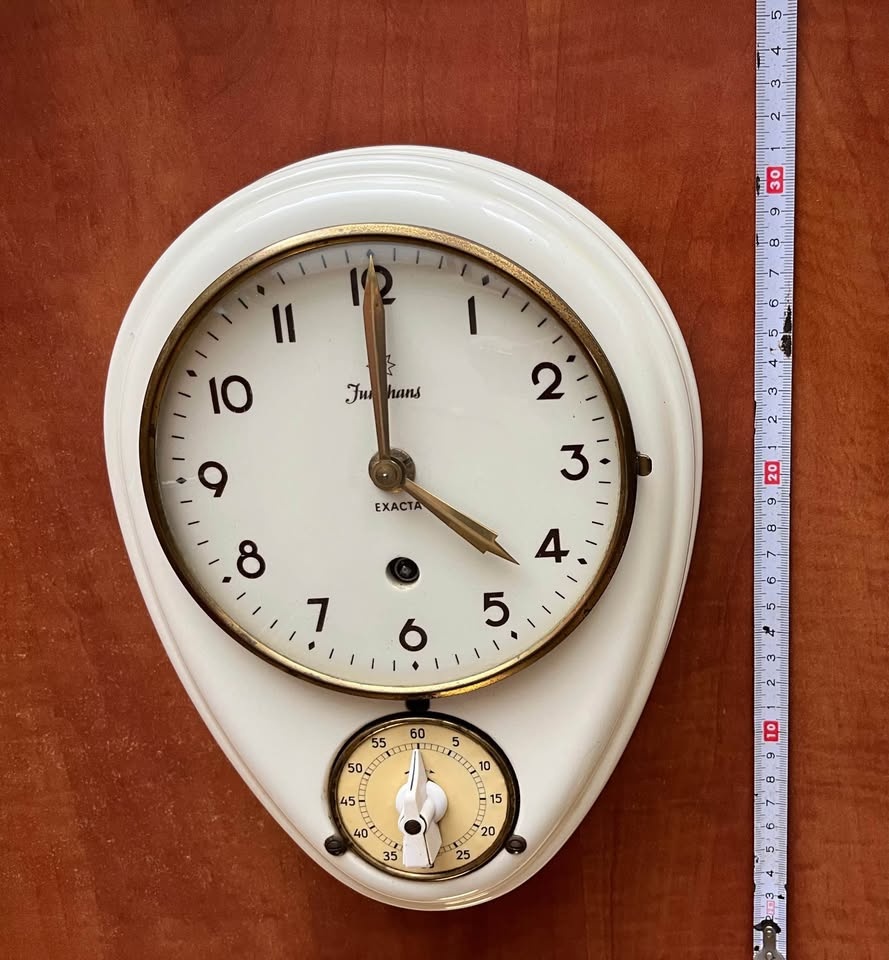 Junghans EXACTA (porcelánové kuchyňské hodiny)