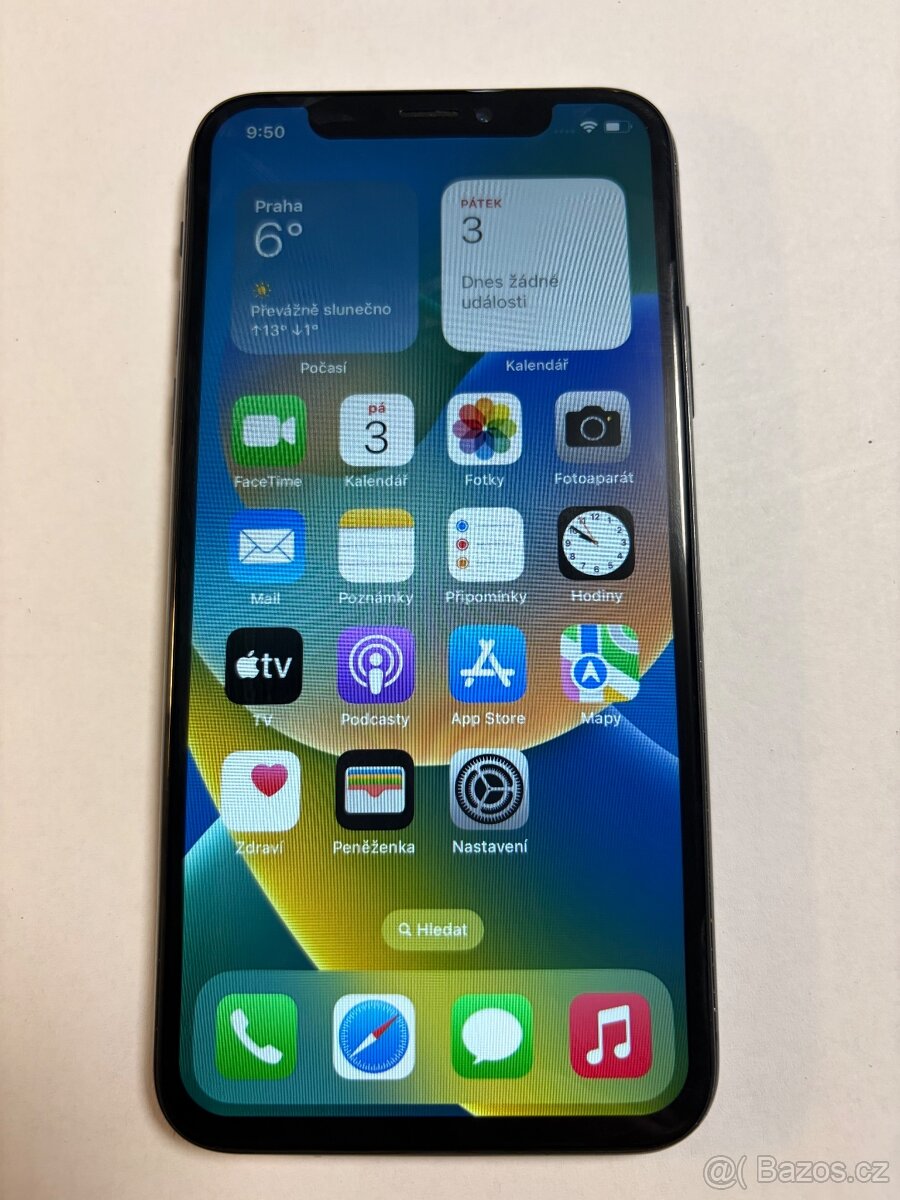 Apple iPhone x 64gb kondice baterie 100%  nefunkční Face