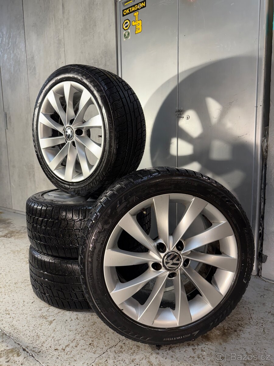 Zimní ALU sada 5x112 r17 s pneu 235/45/17 Bridgestone Blizza
