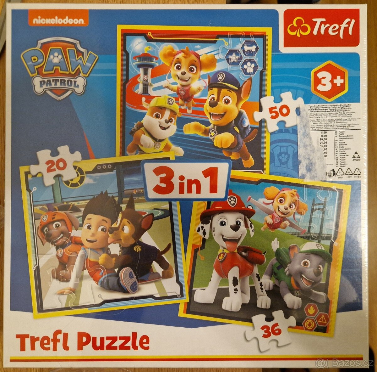 Puzzle Tlapková patrola (nové/nerozbalené)