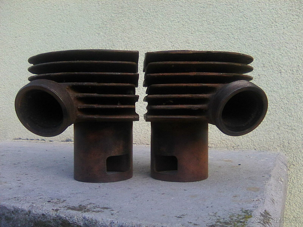 Jawa 350/354 - válce,kryt karburatoru,kryt spojky a další ND