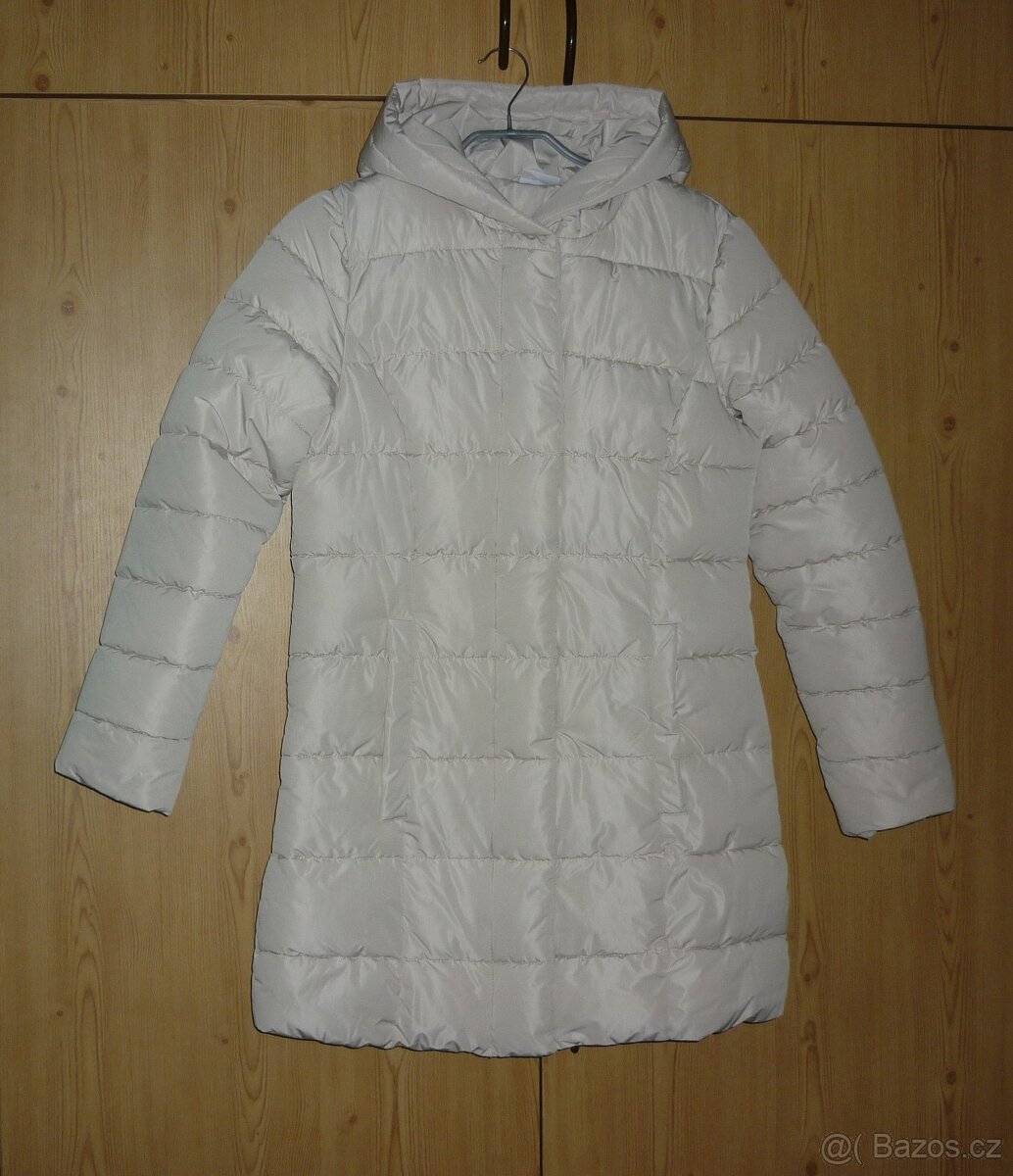 Béžová dámská zimní bunda/kabát Takko Fashion