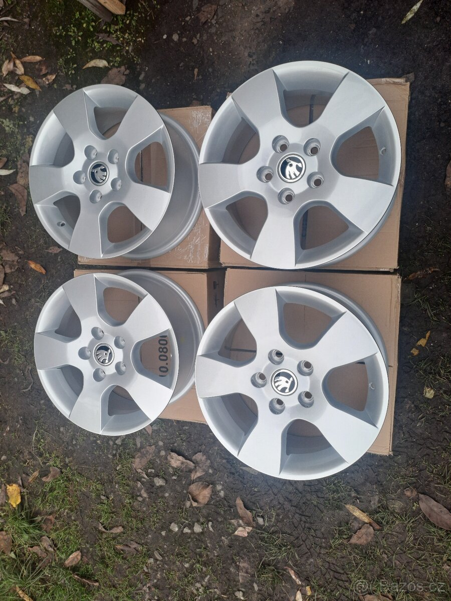 Alu kola 5x112 originál Škoda Octavia II R15