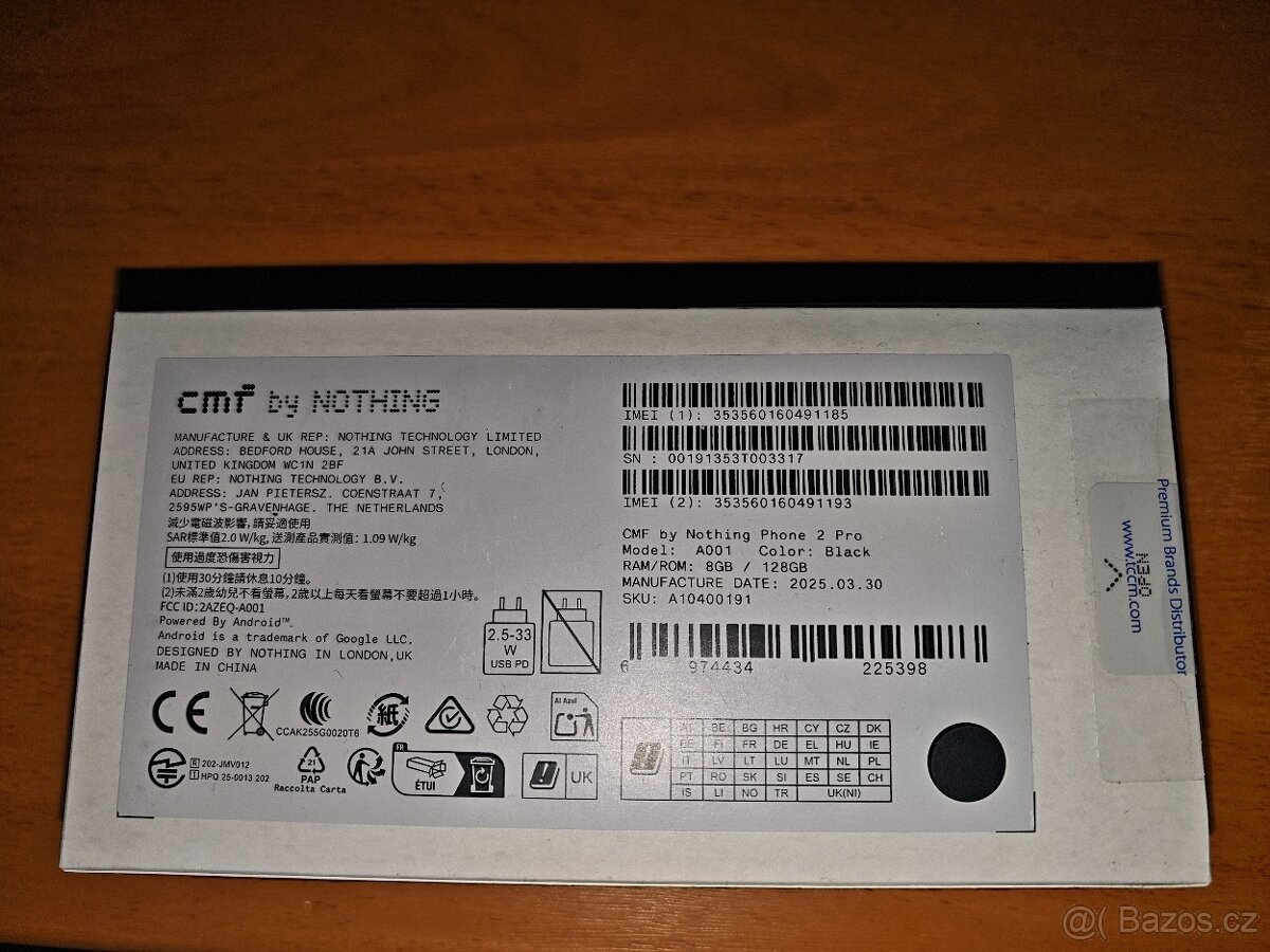 CMF Phone 2 Pro 8GB/128GB černý