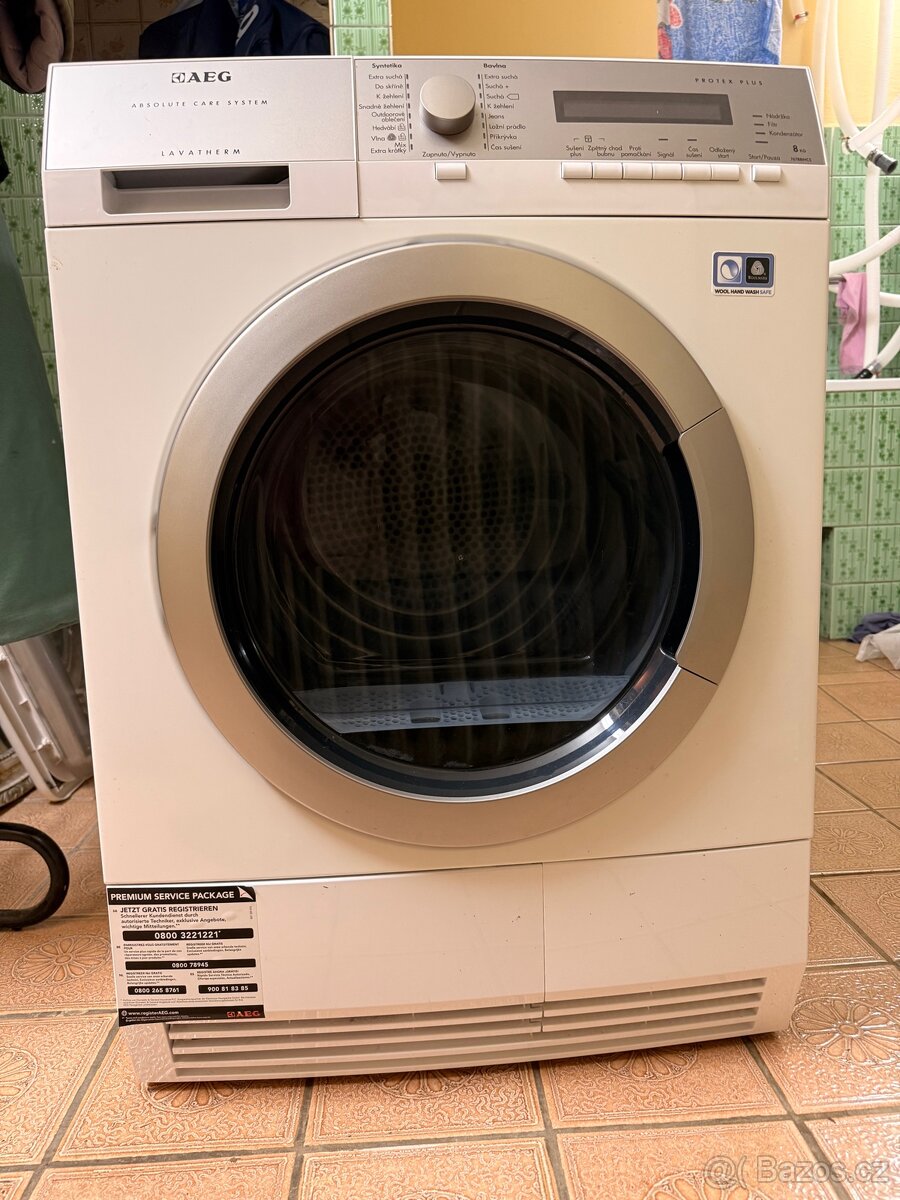 Sušička AEG T76788IHCS - netočí buben