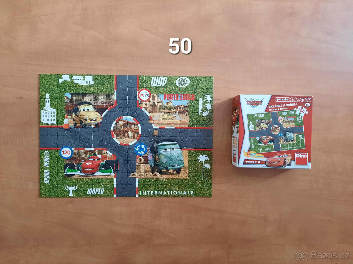 Puzzle 100 dílků auta