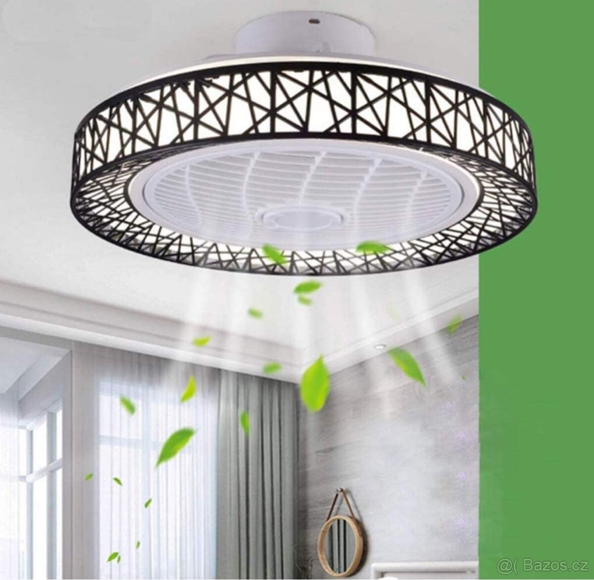 LED Lustr 46w s Ventilatorem 50cm