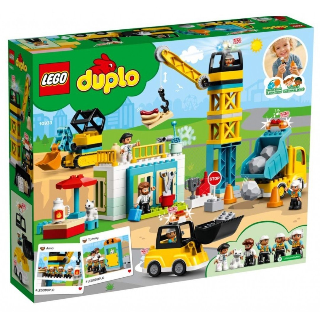 LEGO DUPLO 10933 Stavba s věžovým jeřábem