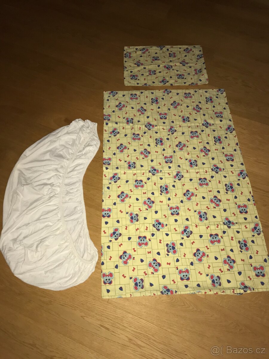 Povlečení na dětskou postýlku + prostěradlo