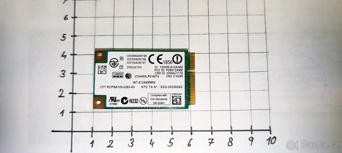 WiFi karta značky Intel