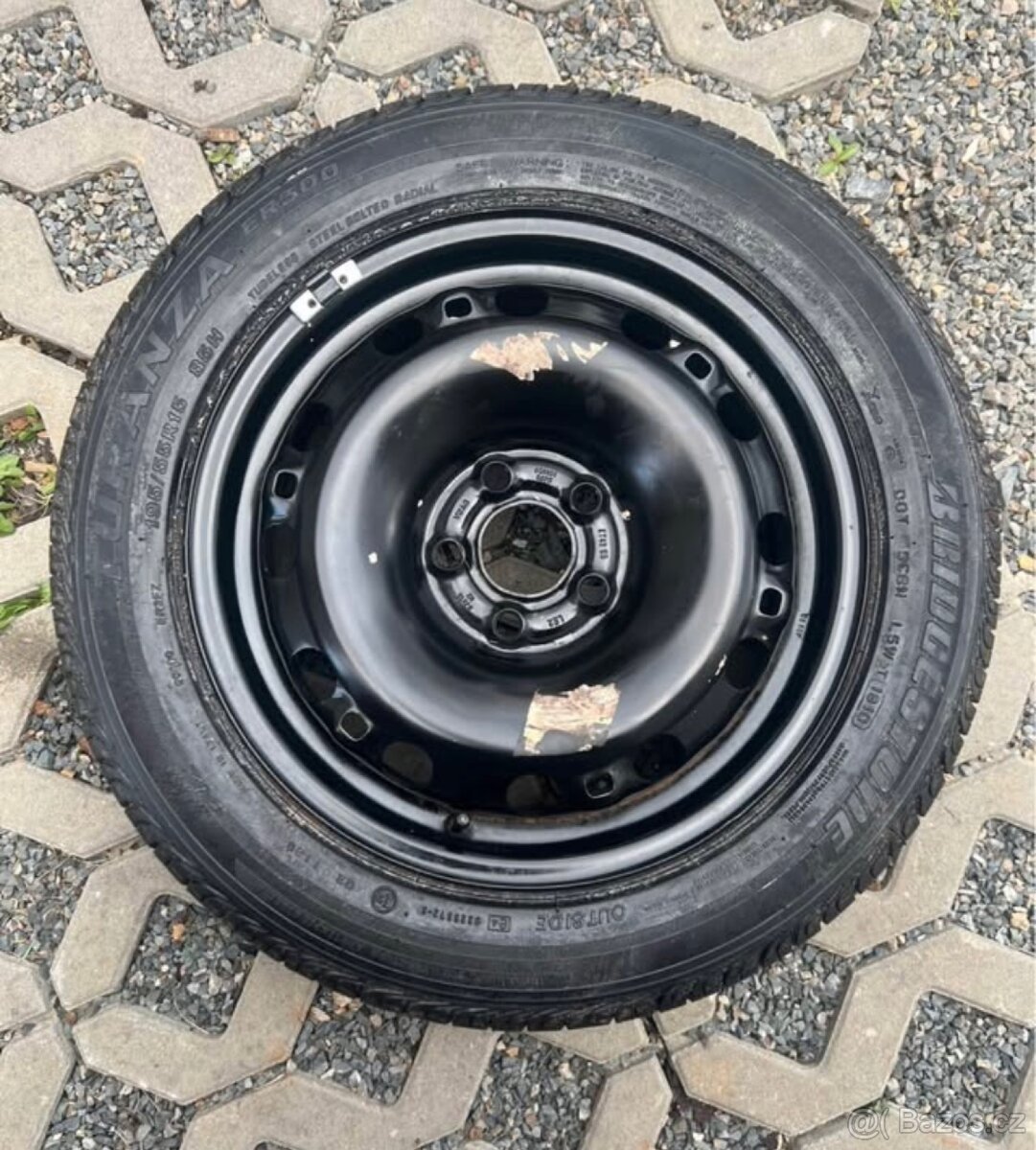 Pneu s diskem - rezerva Skoda Fabia 5x100 - 15”