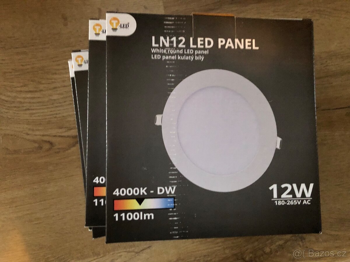 4 ks stropní LED svítidla kulaté