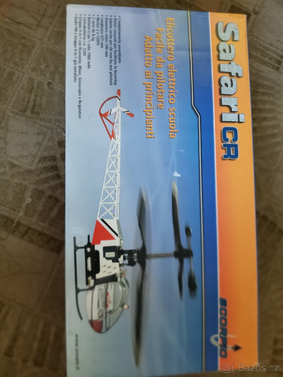 Prodám RC vrtulník Safari CR 4 kanál