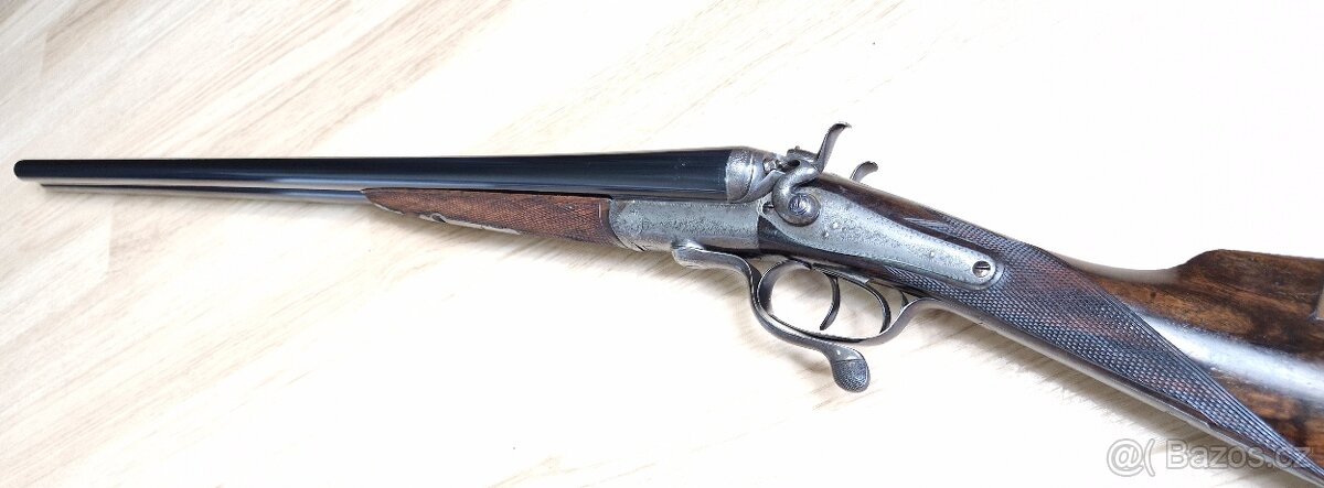 LUXUS.ANGLICKÁ BROKOVNICE J&W TOLLEY HAMMER CAL.12/65+NITRO+
