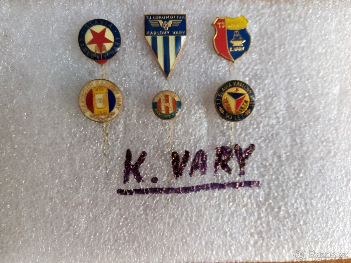 Karlovy Vary, sportovní odznaky 6 ks .