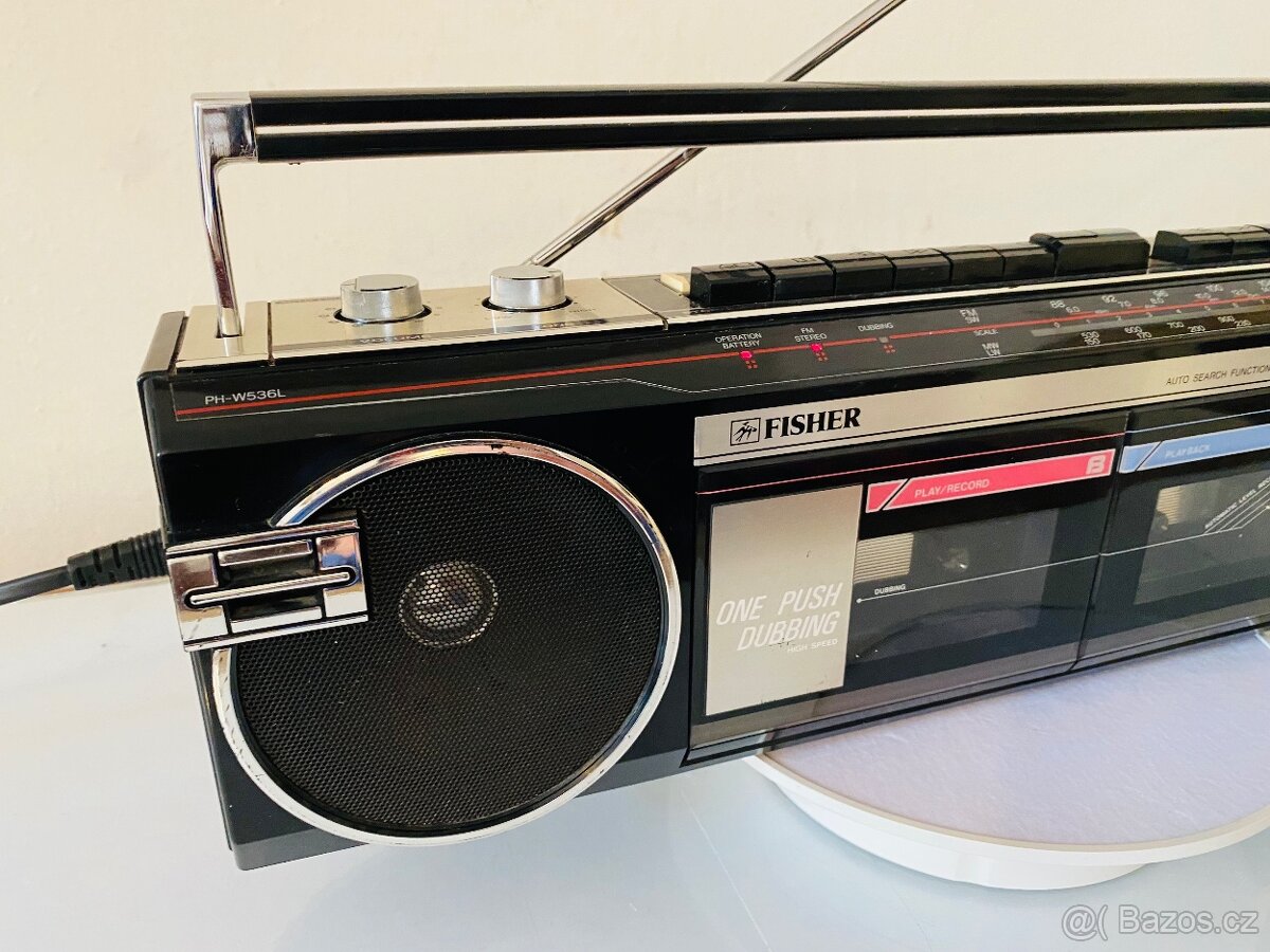 Radiomagnetofon Fisher PH-W536L, rok 1986