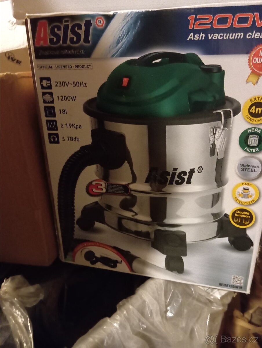Asist vysavač popela