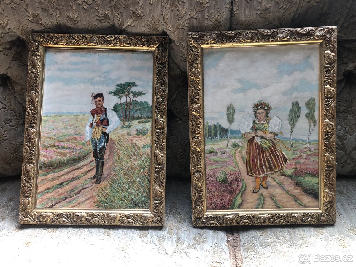 2x obraz Krojovaní 29x39cm