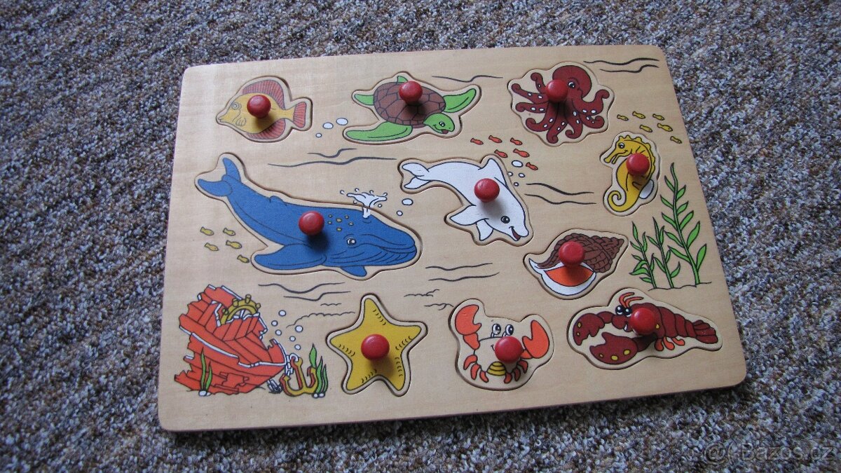 dřevěné puzzle