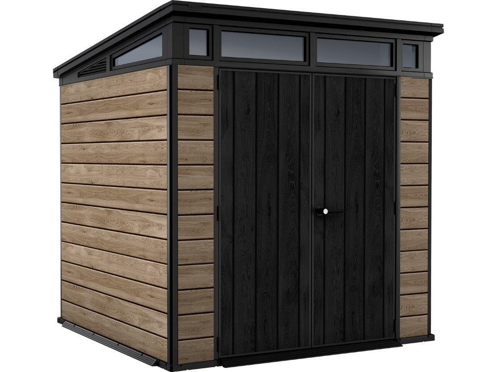 Nový zahradni domek KETER Ashwood Pent 7x7, hnědý